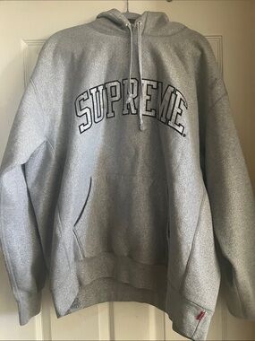 Supreme Silver Sparkle Hooded Pullover